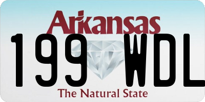 AR license plate 199WDL
