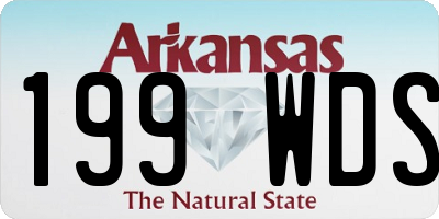 AR license plate 199WDS