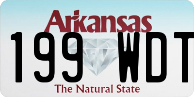 AR license plate 199WDT