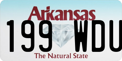 AR license plate 199WDU