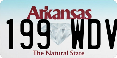 AR license plate 199WDV