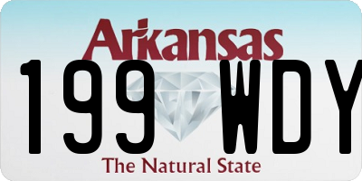 AR license plate 199WDY