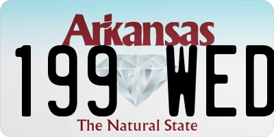 AR license plate 199WED