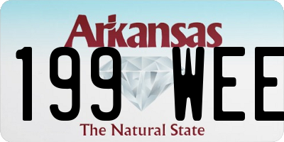 AR license plate 199WEE
