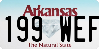 AR license plate 199WEF
