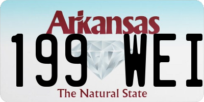 AR license plate 199WEI