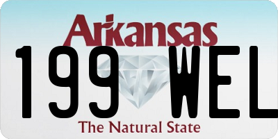 AR license plate 199WEL