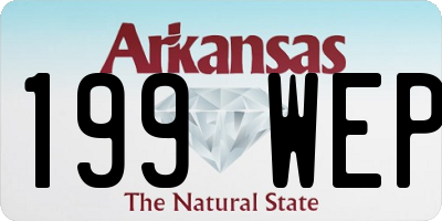 AR license plate 199WEP