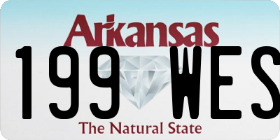 AR license plate 199WES
