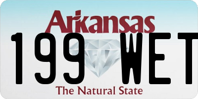 AR license plate 199WET