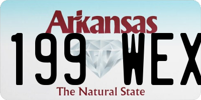 AR license plate 199WEX