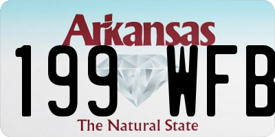 AR license plate 199WFB
