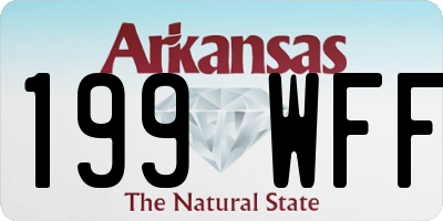 AR license plate 199WFF