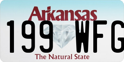 AR license plate 199WFG