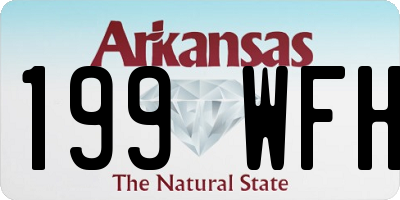 AR license plate 199WFH