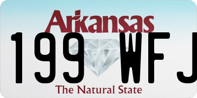 AR license plate 199WFJ