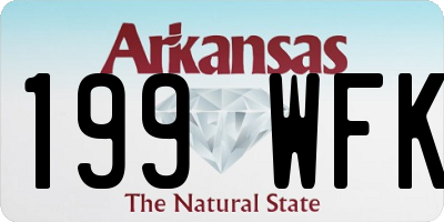AR license plate 199WFK
