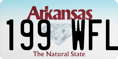 AR license plate 199WFL