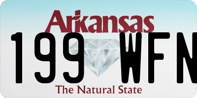AR license plate 199WFN