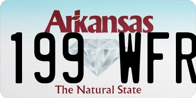 AR license plate 199WFR