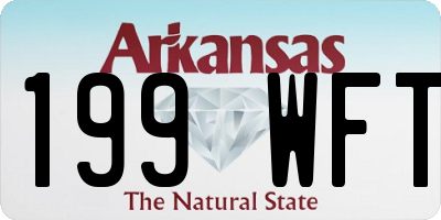AR license plate 199WFT