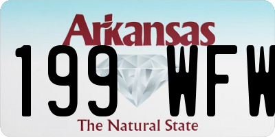 AR license plate 199WFW