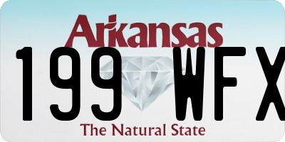 AR license plate 199WFX