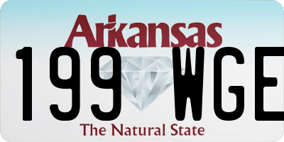 AR license plate 199WGE
