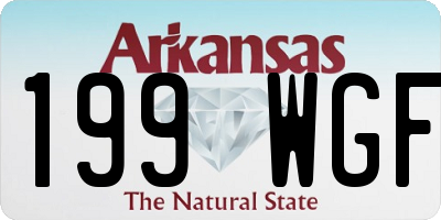 AR license plate 199WGF
