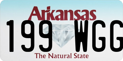 AR license plate 199WGG