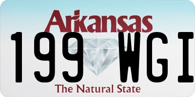 AR license plate 199WGI