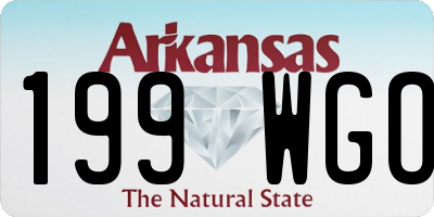 AR license plate 199WGO