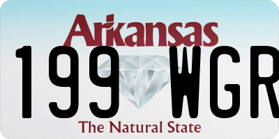 AR license plate 199WGR