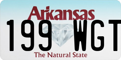 AR license plate 199WGT