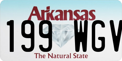 AR license plate 199WGV