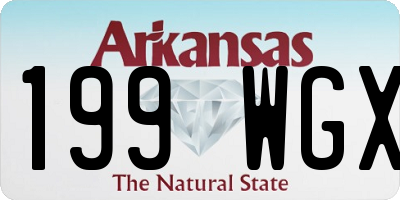 AR license plate 199WGX