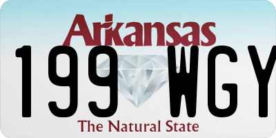AR license plate 199WGY
