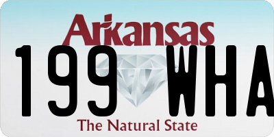 AR license plate 199WHA