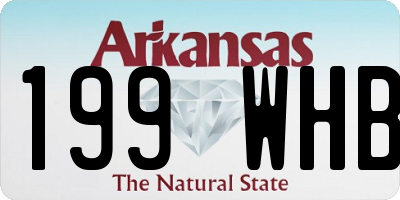 AR license plate 199WHB