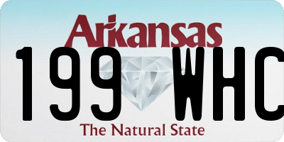 AR license plate 199WHC