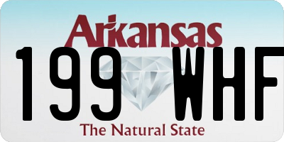 AR license plate 199WHF