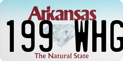 AR license plate 199WHG