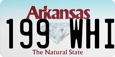 AR license plate 199WHI