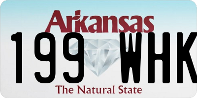 AR license plate 199WHK