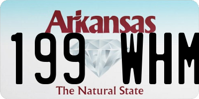 AR license plate 199WHM