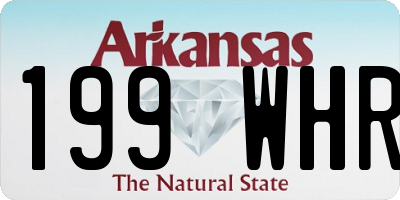 AR license plate 199WHR