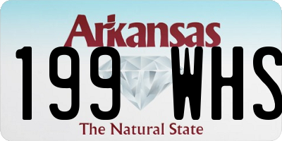 AR license plate 199WHS