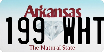 AR license plate 199WHT