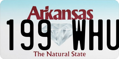 AR license plate 199WHU