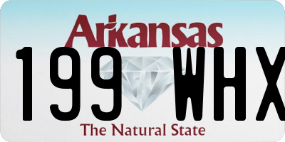 AR license plate 199WHX